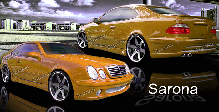 Custom Mercedes CLK  Coupe & Convertible Body Kit (1998 - 2002) - $1490.00 (Manufacturer Sarona, Part #MB-047-KT)